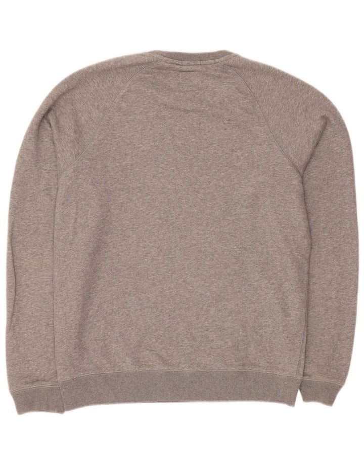 Felpa grafica da uomo Jack Wills Maglione cotone chiazzato grigio medio