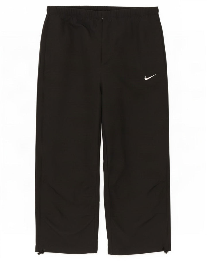 Pantaloni della tuta Nike Capri da donna UK 8/10 piccoli poliestere nero