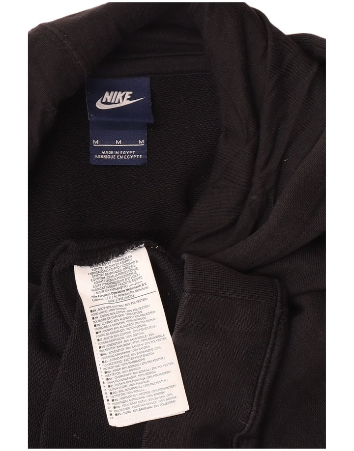 Felpa con cappuccio grafica Nike da uomo in cotone nero medio