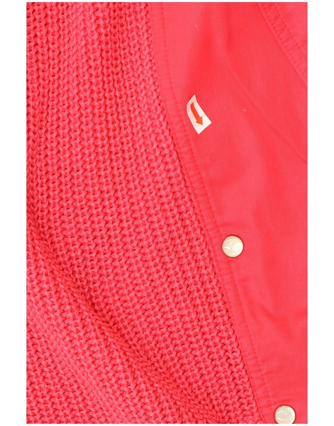 Maglione cardigan doppiopetto vintage da donna IT 42 rosa medio