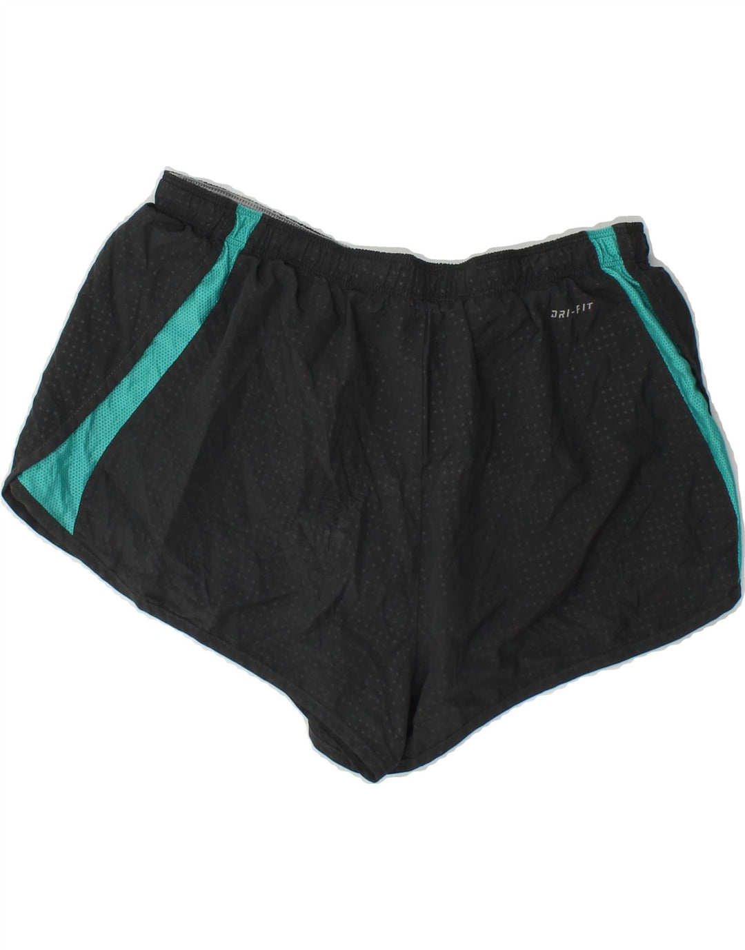NIKE Womens Dri Fit Sport Shorts UK 12 Medium  Black Polka Dot Vintage Nike and Second-Hand Nike from Messina Hembry 