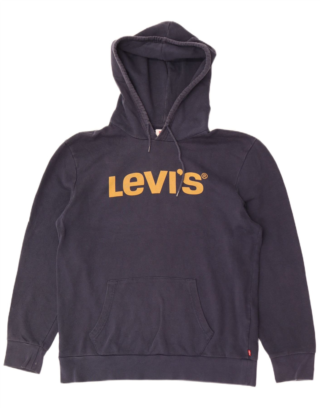 Maglione con cappuccio grafico da uomo Levi's grande in cotone blu navy