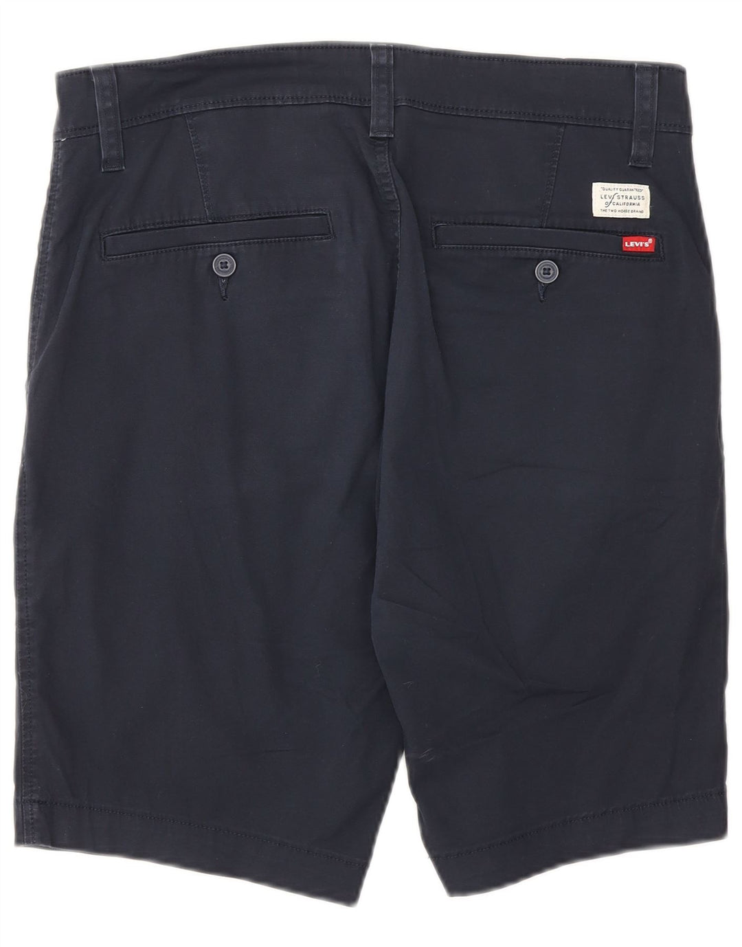 Pantaloncini chino standard da uomo Levi's W31 cotone blu navy medio