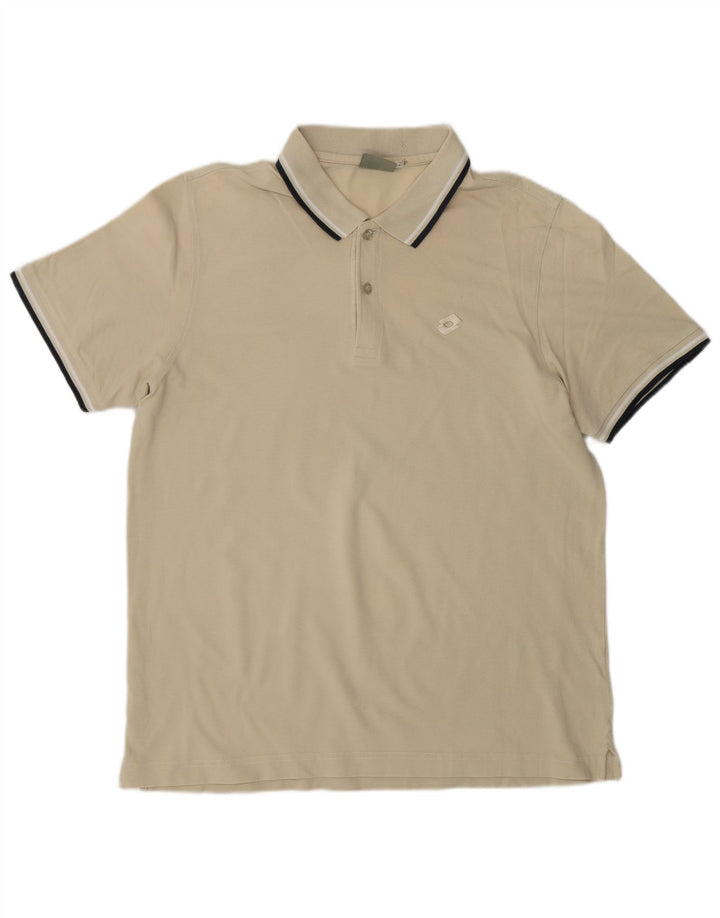 Polo da uomo LOTTO grande beige