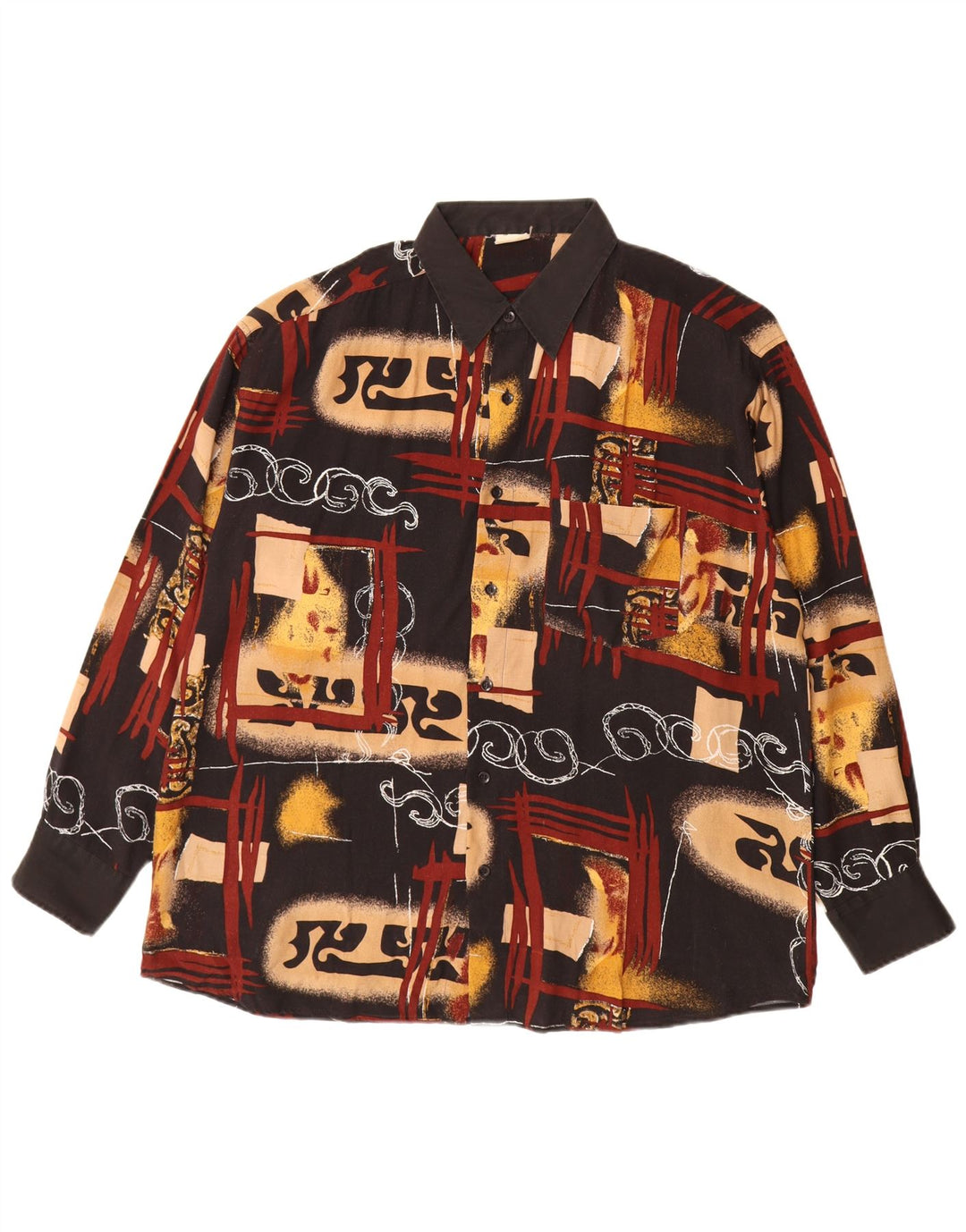 Camicia da uomo con motivo astratto VINTAGE XL multicolore
