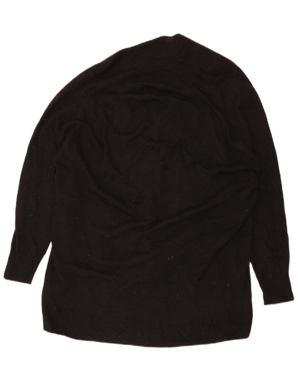 Maglione cardigan oversize da donna Zara UK 10 piccolo in lana nera