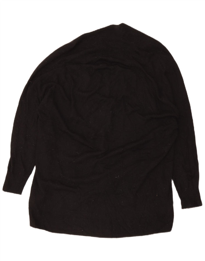 Maglione cardigan oversize da donna Zara UK 10 piccolo in lana nera