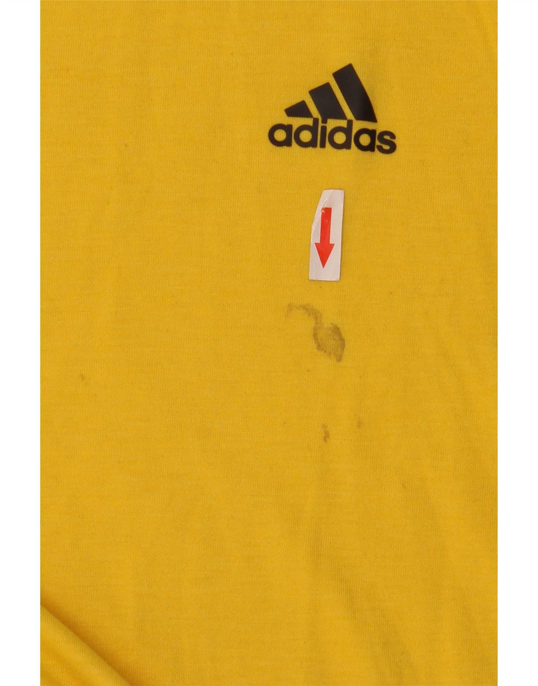 T-shirt Adidas Climalite da uomo, grande, in poliestere giallo
