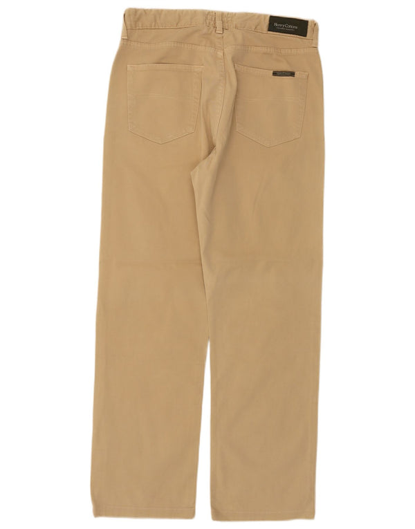 Pantaloni casual dritti da uomo Henry Cottons W33 L29 Beige