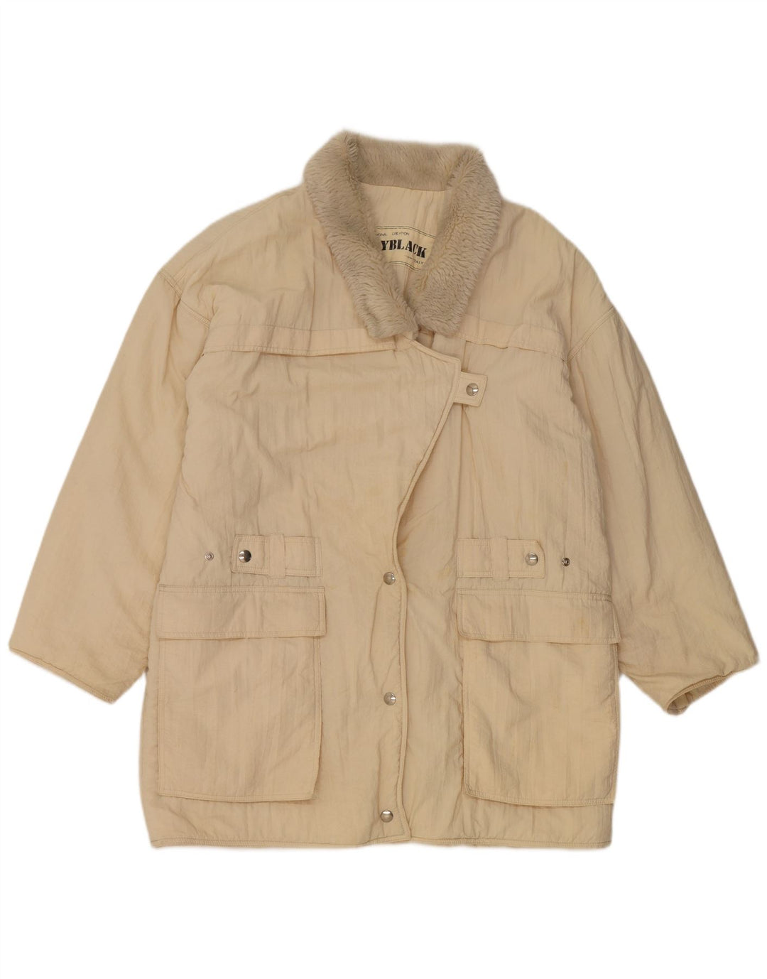 Cappotto giacca a vento oversize da donna Penny Black UK 10 Small Beige Poliammide