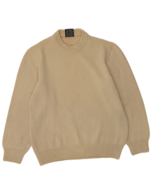 Maglione maglione girocollo da uomo Ermenegildo Zegna UK 38 Beige medio