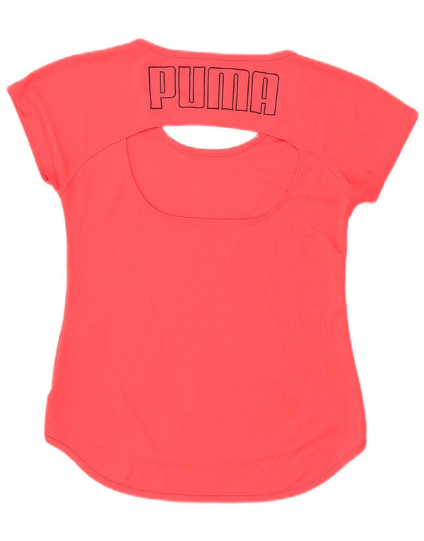 T-shirt grafica da donna PUMA Top UK 12 poliestere rosa medio