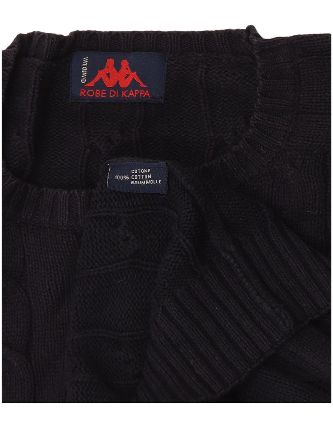 Maglione Kappa da uomo girocollo in cotone medio blu navy