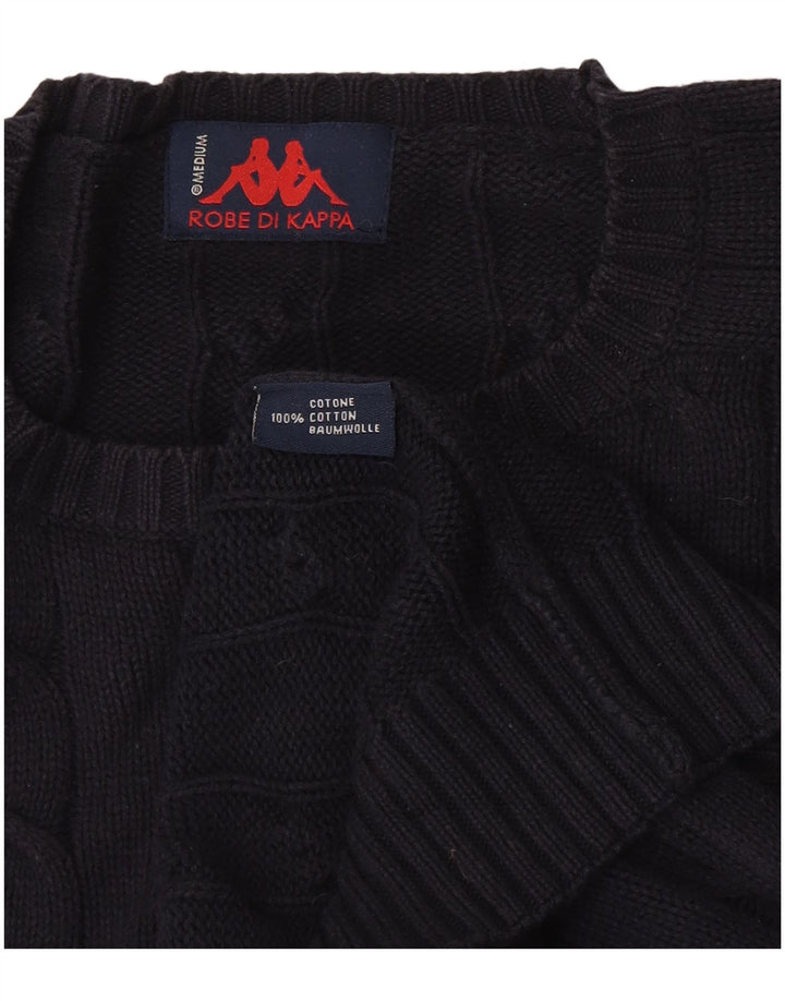 Maglione Kappa da uomo girocollo in cotone medio blu navy