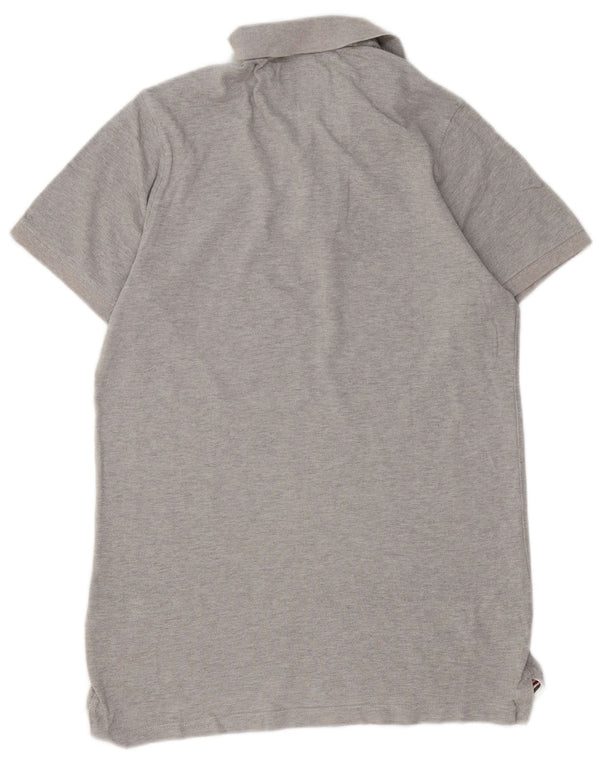 TOMMY HILFIGER Polo da uomo grande in cotone grigio