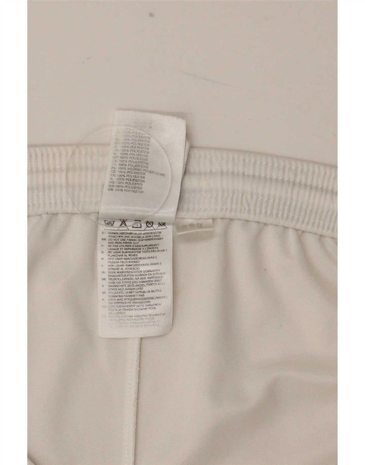 Pantaloncini sportivi Adidas da uomo di colore bianco medio in poliestere