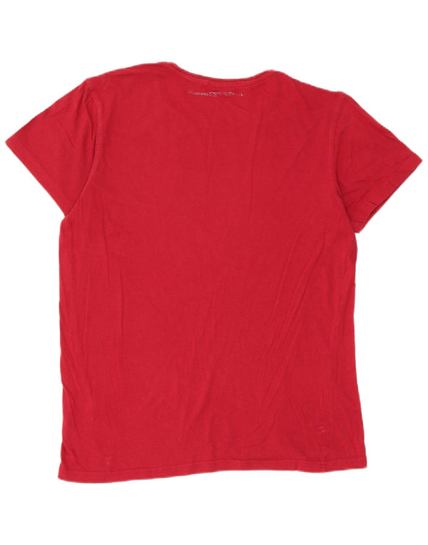 T-shirt grafica da donna Gianfranco Ferre IT 50 XL Rosso cotone