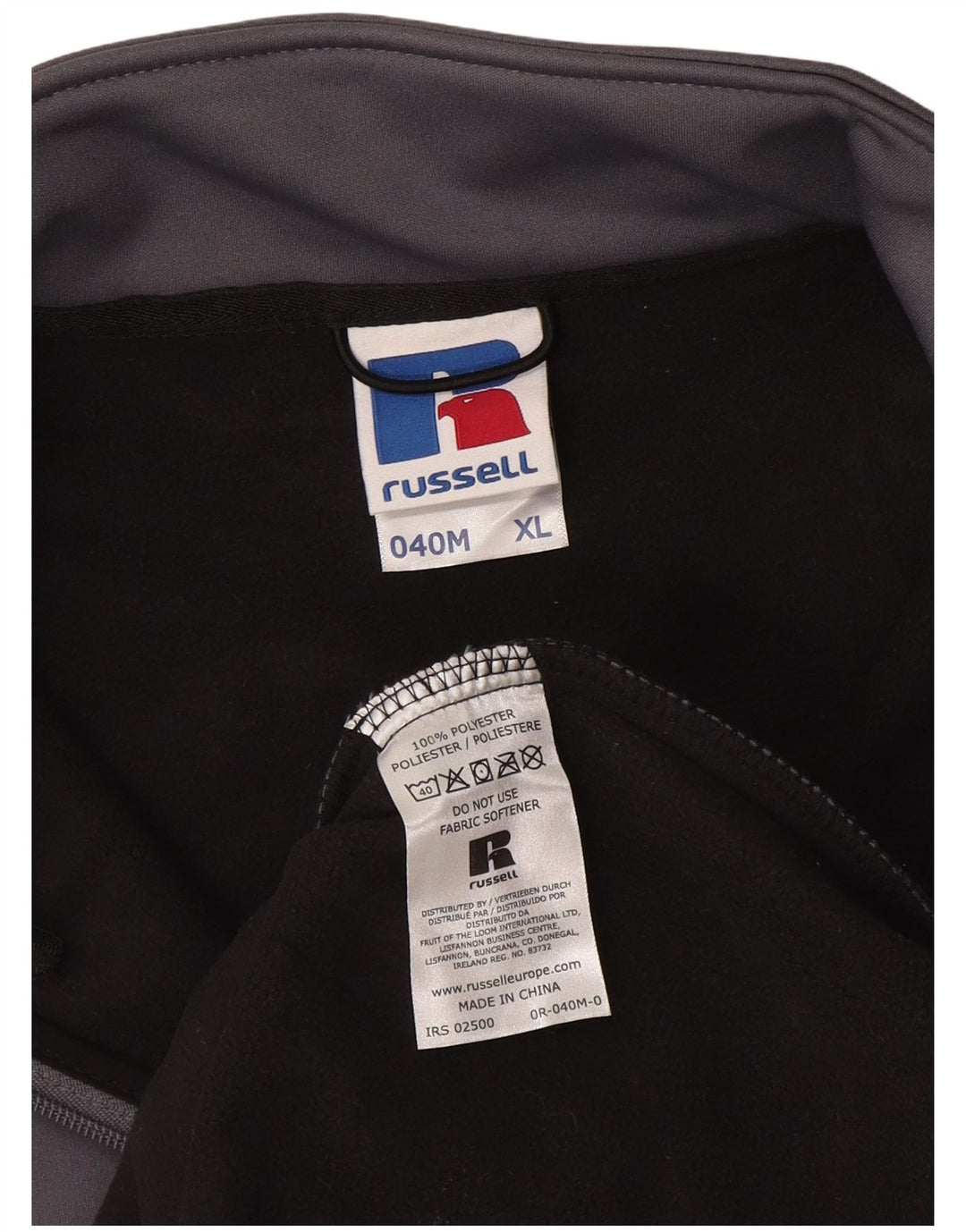 Giacca da tuta da uomo RUSSELL ATHLETIC XL poliestere grigio