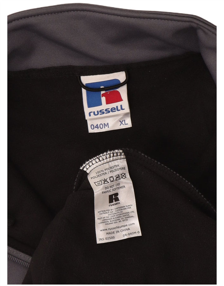 Giacca da tuta da uomo RUSSELL ATHLETIC XL poliestere grigio