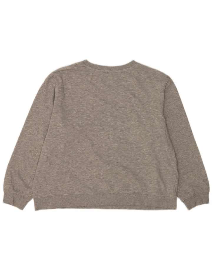 Felpa corta da donna Marks & Spencer UK 16 grande grigio screziato