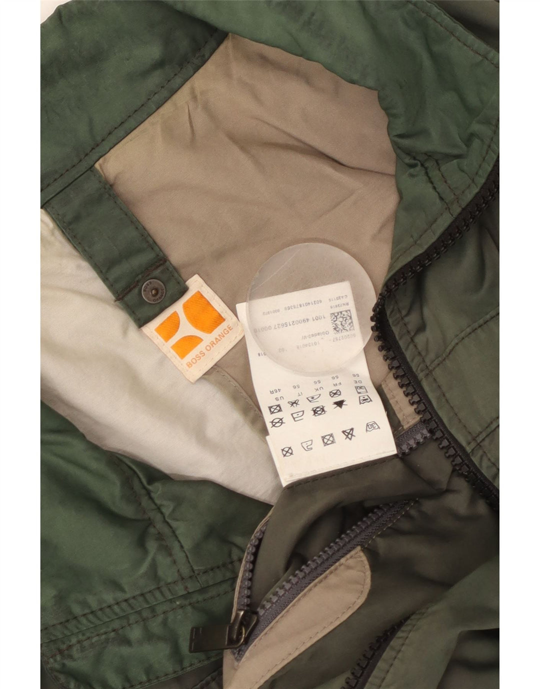 Giacca utility da uomo HUGO BOSS EU 56 3XL Verde Poliammide