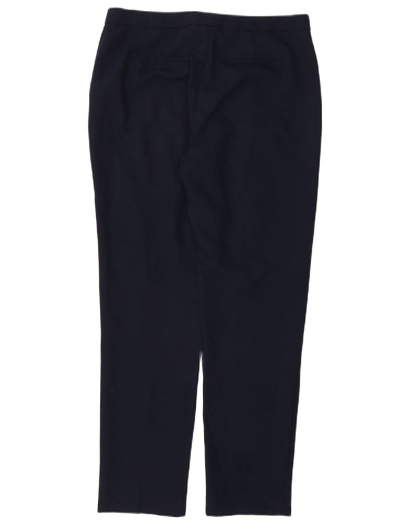 Pantaloni chino slim da donna Reiss UK 12 Medium W32 L29 Lana blu navy