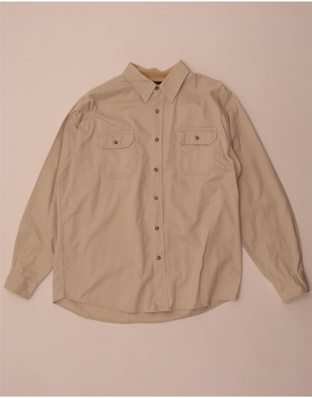 Camicia da uomo Wrangler grande in cotone bianco sporco