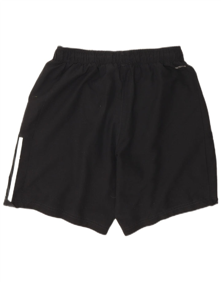Pantaloncini sportivi da uomo Adidas medi neri in poliestere