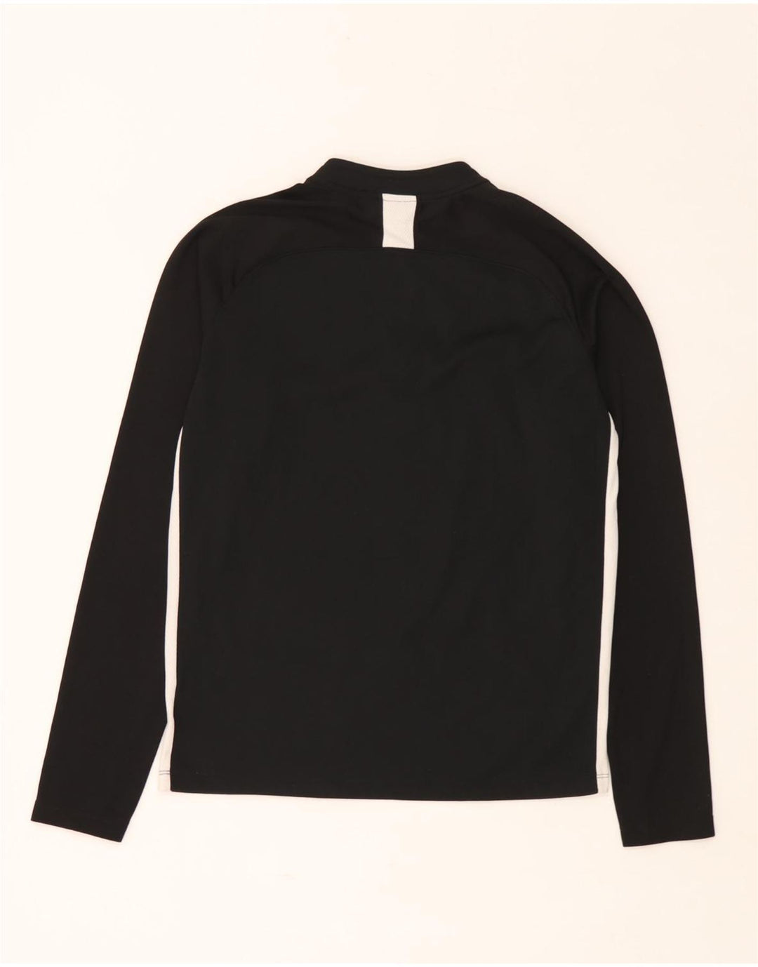 Top della tuta pullover Nike da ragazzo Dri Fit con zip e collo 13-14 anni XL Nera
