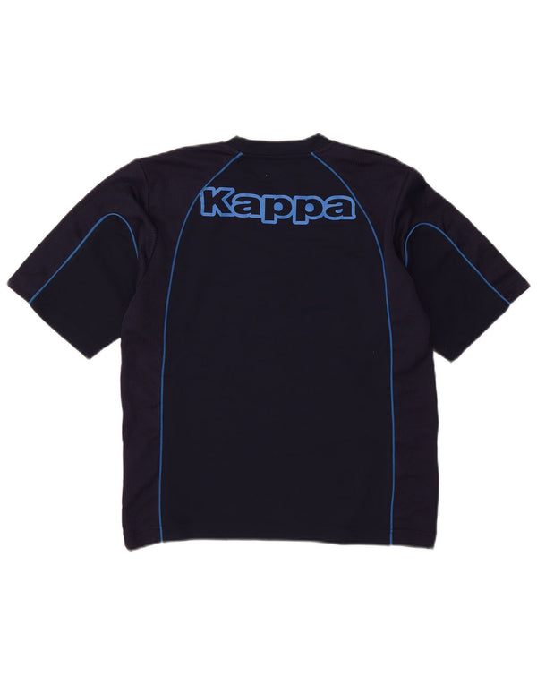 Kappa Mens Graphic T-Shirt Top Small Navy Blue Polyester
