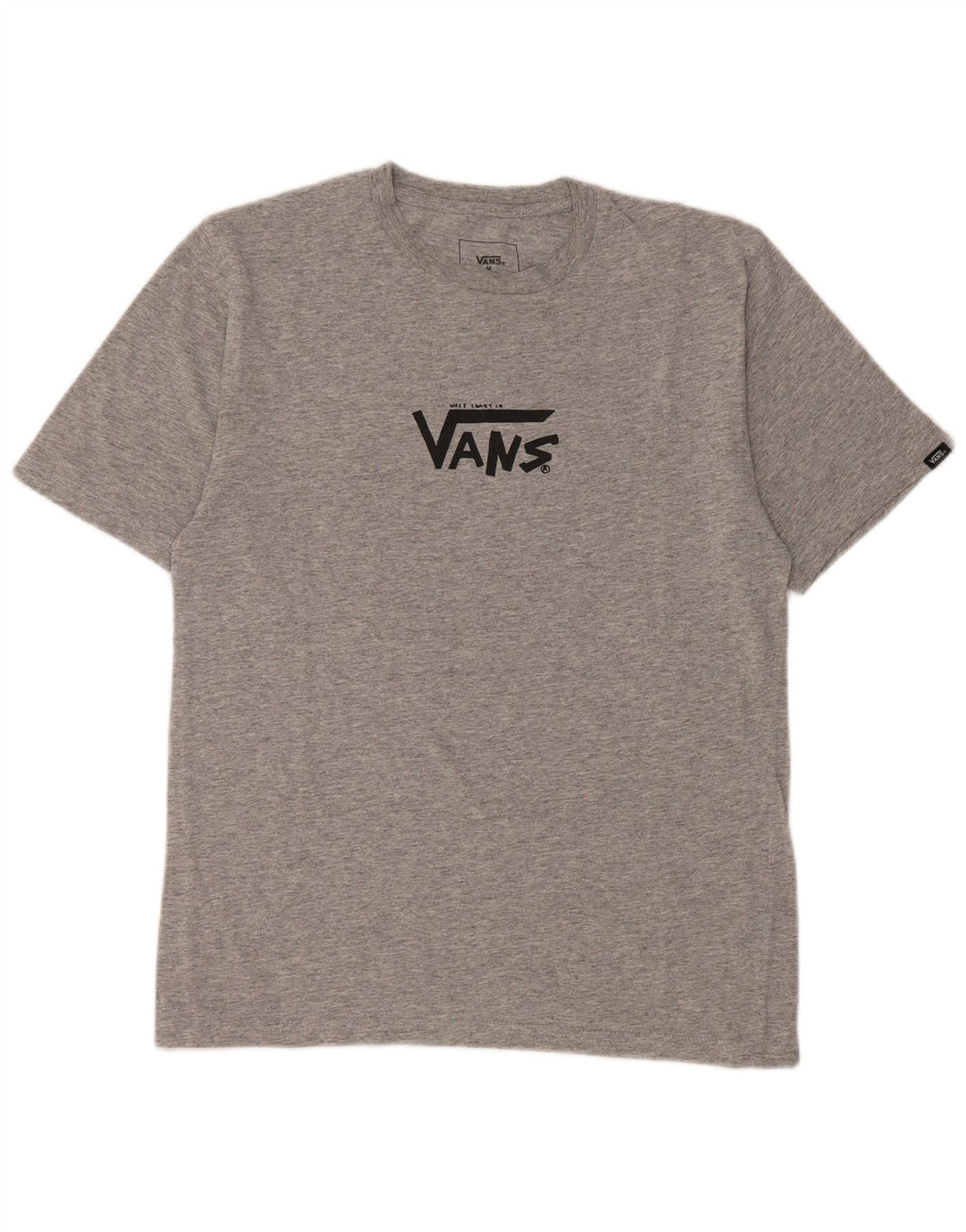 T-shirt grafica personalizzata da bambino VANS 10-11 anni grigio medio chiazzato