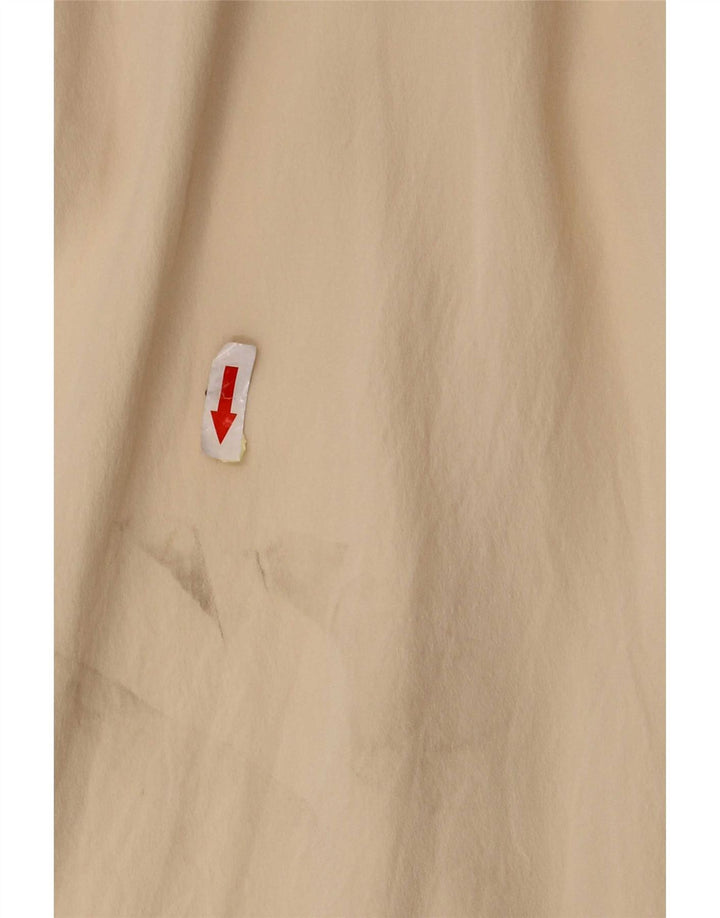 Camicetta camicia vintage da donna IT 44 seta media bianco sporco