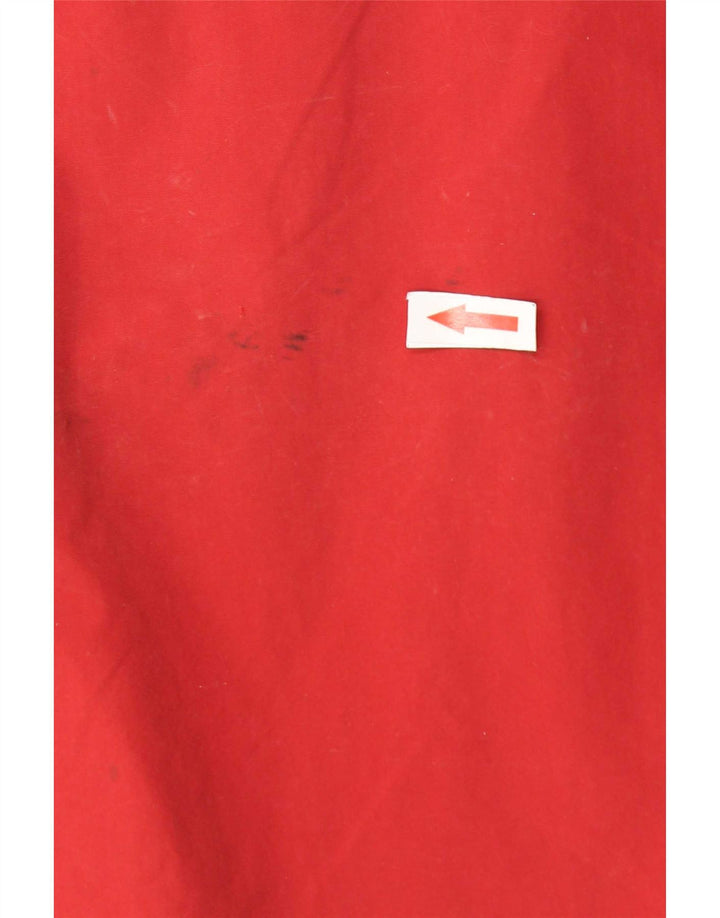 Giacca anorak grafica da uomo con cappuccio Napapijri UK 38 rosso medio in poliammide
