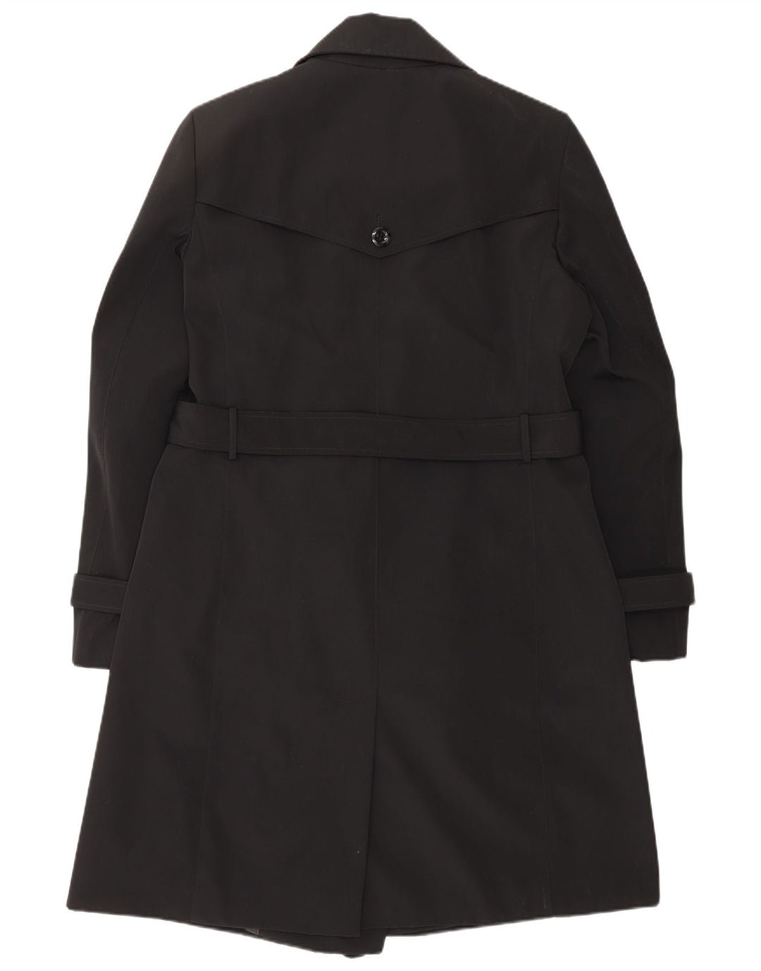CALVIN KLEIN Trench da donna UK 16 Large Nero Poliestere