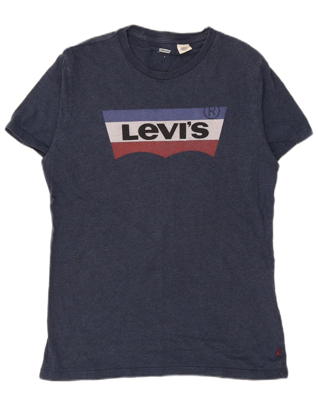 T-shirt grafica da uomo LEVI'S Top piccola in cotone blu navy