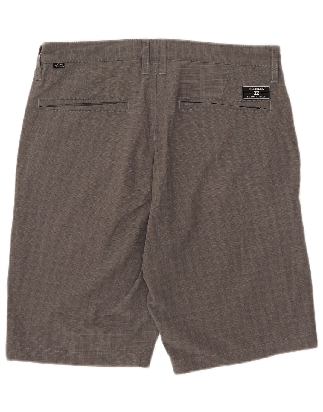 Pantaloncini chino da uomo Billabong W32 grigio medio a quadri