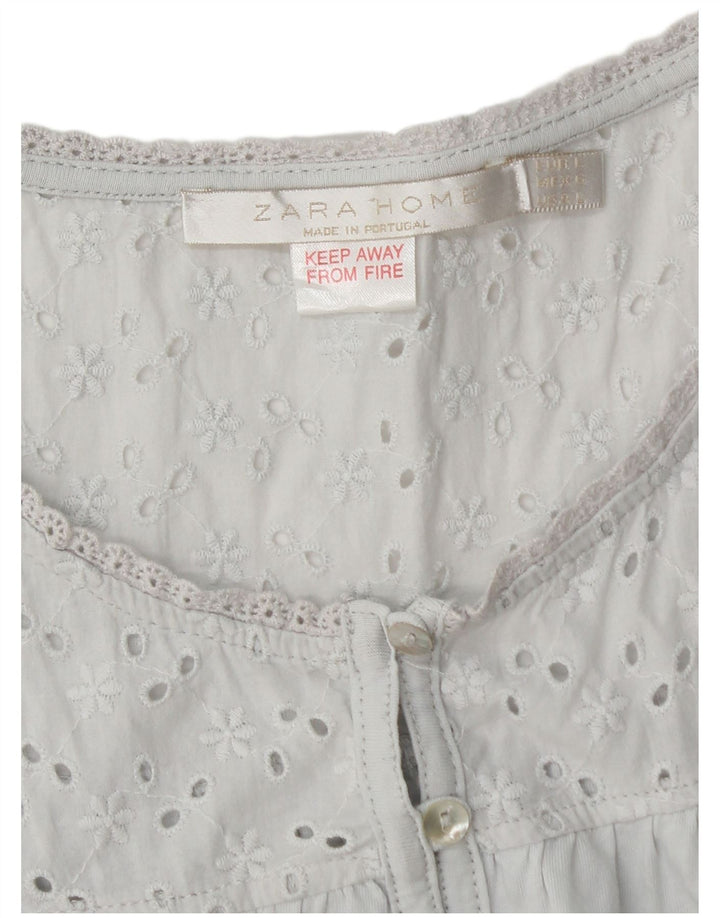 Abito a trapezio senza maniche da donna Zara UK 14 grande grigio