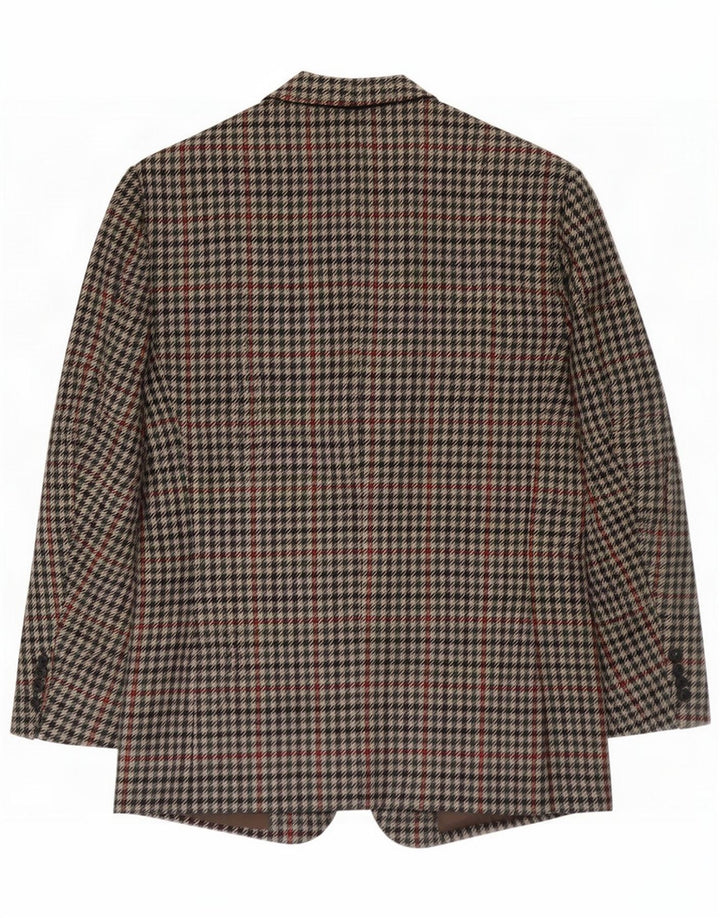 Raphael Giacca blazer da uomo a 2 bottoni UK 38 media pied de poule multicolore