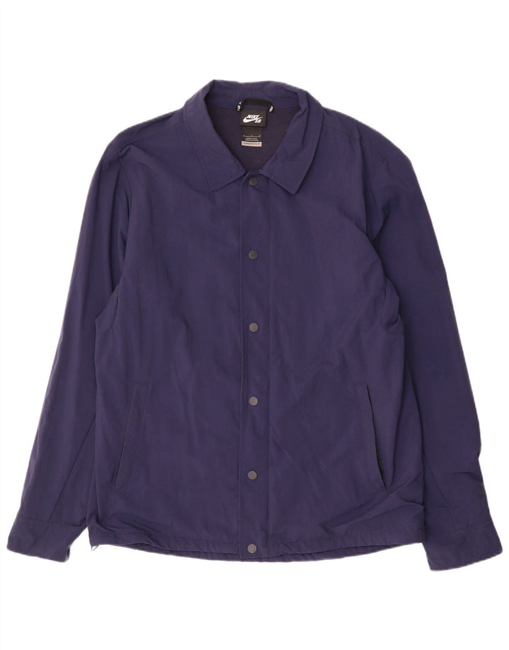 Nike - Giacca bomber grafica da skateboard da uomo, UK 40, grande, in nylon blu navy
