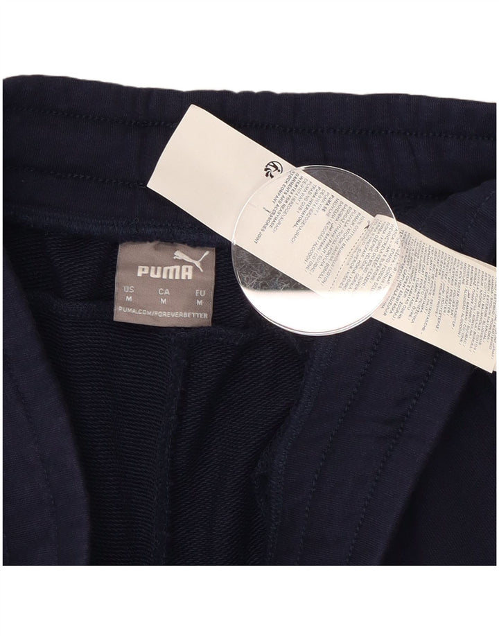 Pantaloni da tuta da uomo PUMA Joggers medi in cotone blu navy