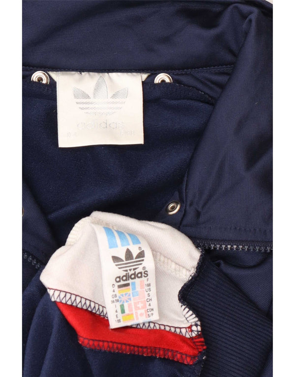 Giacca da ginnastica grafica da uomo Adidas UK 36/38 piccola blu navy