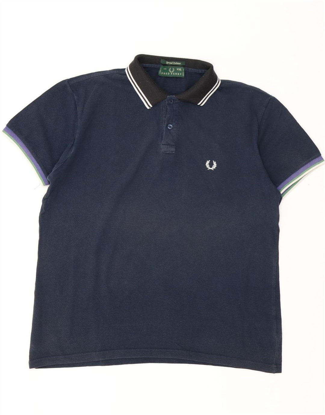 Polo da rugby da uomo FRED PERRY 2XL cotone blu navy