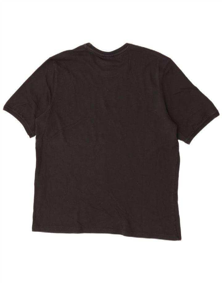 T-shirt Adidas da uomo Top Large in cotone nero