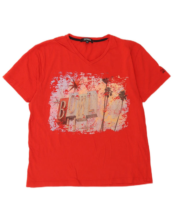 T-shirt grafica da uomo Trussardi Top 2XL Rossa