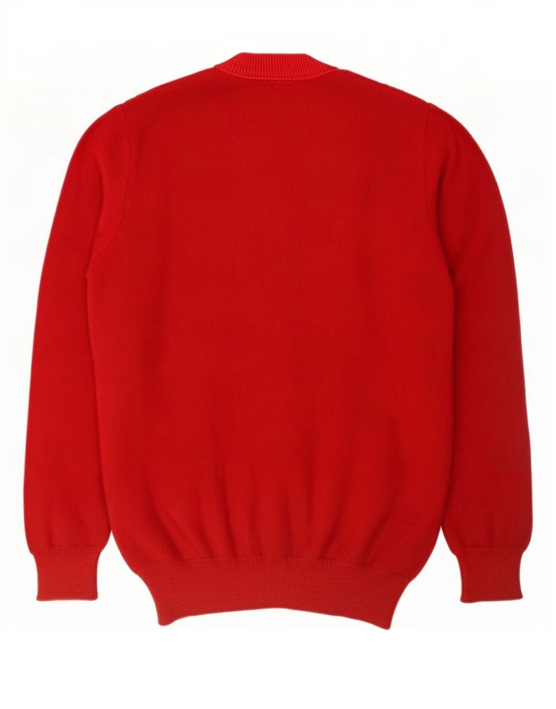 Maglione cardigan da uomo vintage in lana rossa media