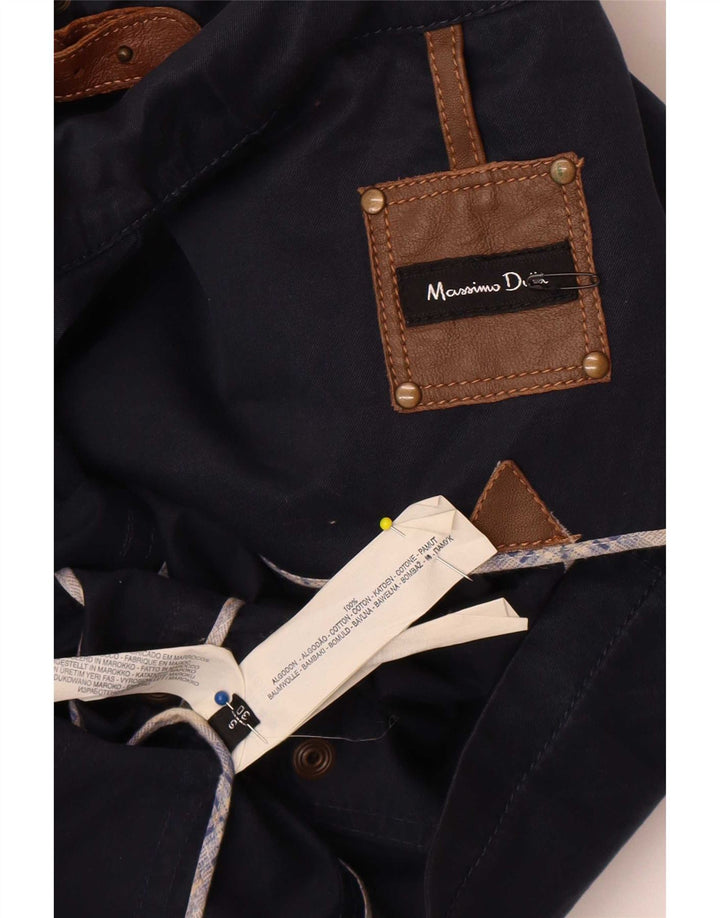 Massimo Dutti Giacca utility da donna UK 10 Small Blu navy Cotone