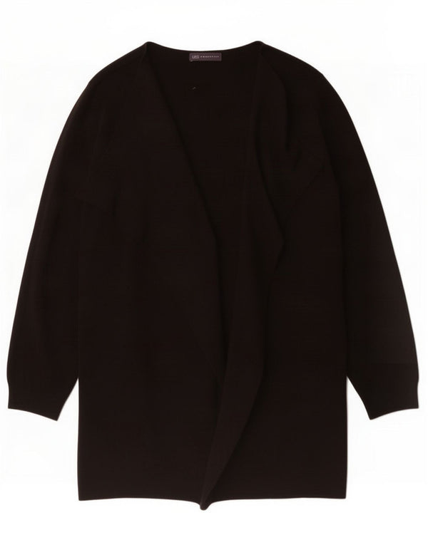 Maglione cardigan lungo oversize da donna Marks & Spencer UK 18 XL Nero