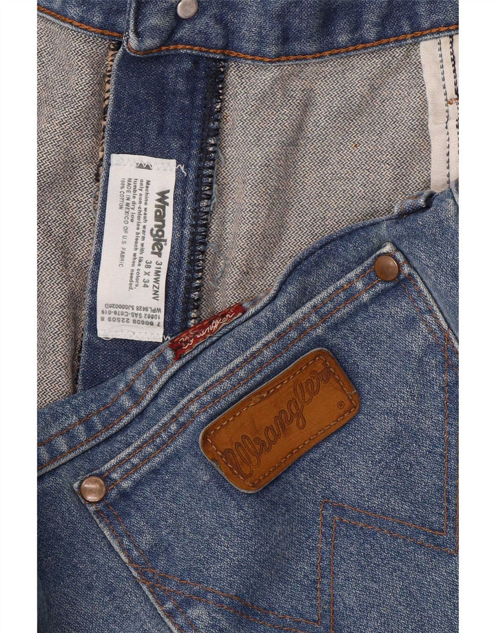 Jeans dritti da uomo Wrangler W38 L30 cotone blu