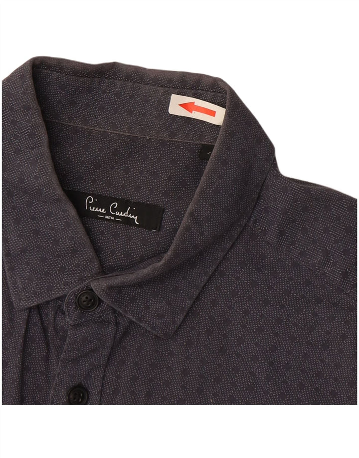 Camicia Uomo Pierre Cardin Piccola Cotone Maculato Grigio