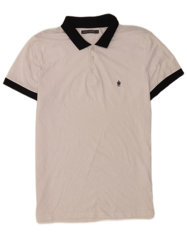 Polo da rugby da uomo French Connection, grande, in cotone bianco